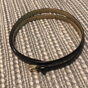 JCrew Skinny Patent Leather Belt